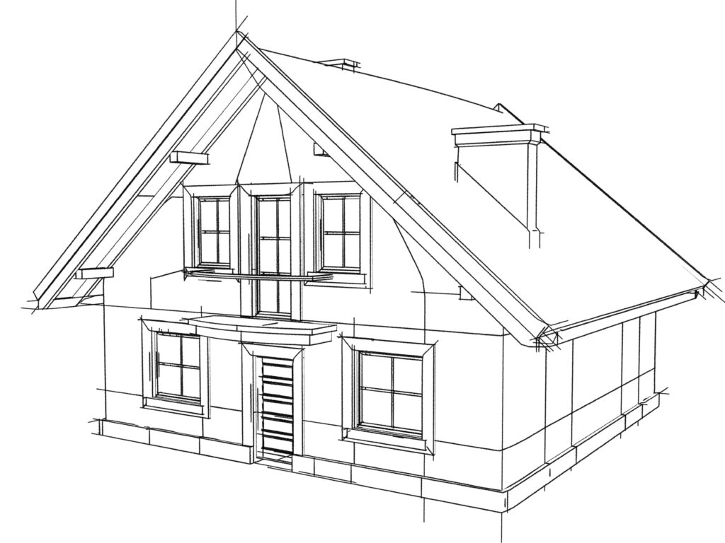 house drawing background image