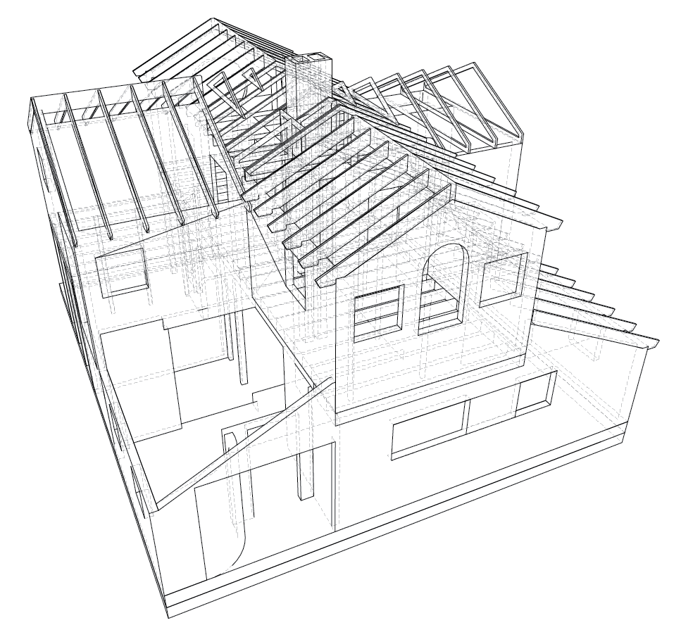 Roof line drawing